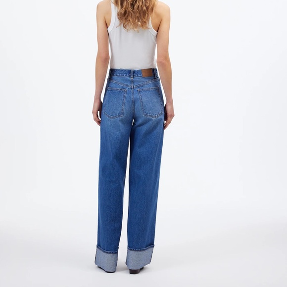 Madewell Super Wide Leg cuffed jeans size 25 - Picture 3 of 6